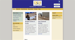 Desktop Screenshot of childvictimsofwar.org.uk