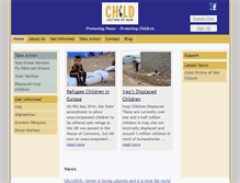 Tablet Screenshot of childvictimsofwar.org.uk
